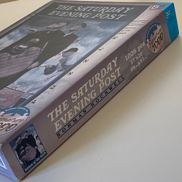 Norman Rockwell Bottom of the Sixth I Saturday Evening Post I 1000 pc Puzzle - Picture 4 of 11